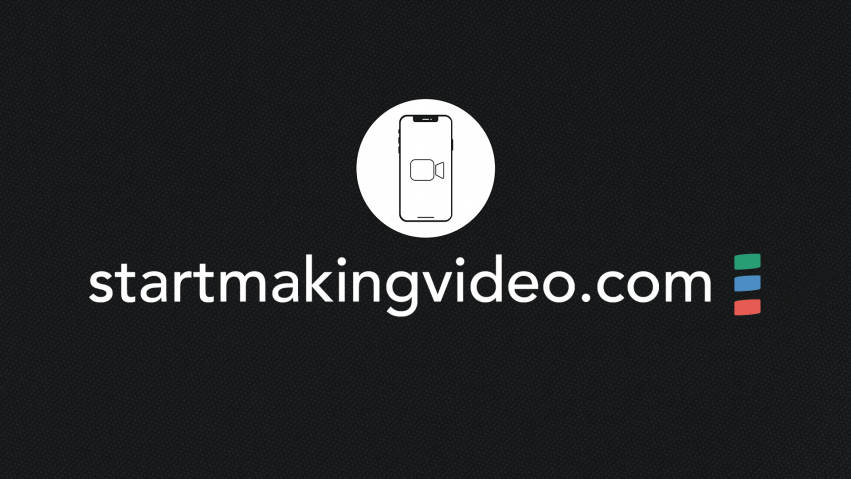Start Making Video training courses for Glasgow and Scotland logo with web address below on a black background.